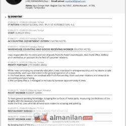 İş arıyorum cv detaylarda